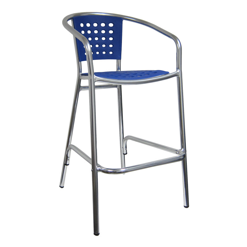 Tabouret de bar Brado, Bleu