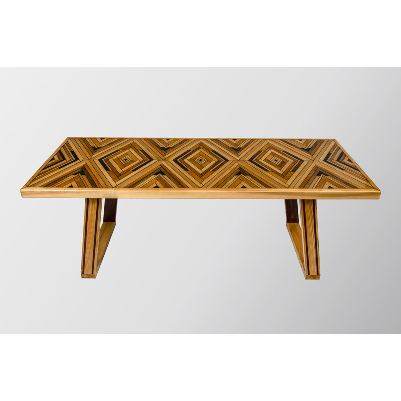 Table de salle à manger en bois massif de 82 po