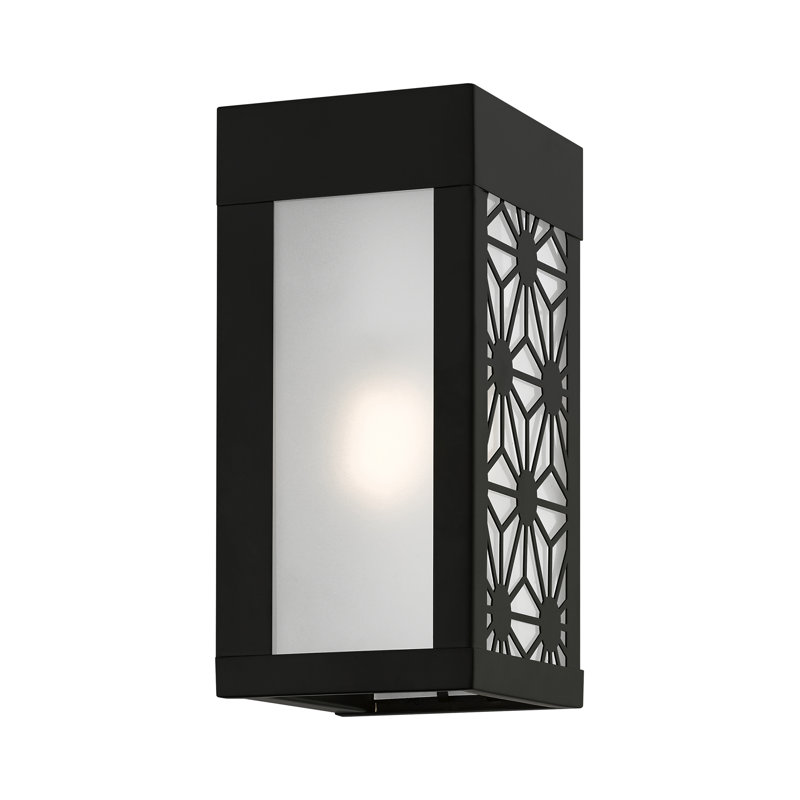 Alastaire 1 - Bulb 8.5" Outdoor Flush Mount, Black