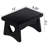 7.5'' Tall 1 - Step Solid Hardwood Lightweight Rectangular Step Stool for Adults and Kids with 200 Lbs Capacity, Step Ladder, Black-820441970