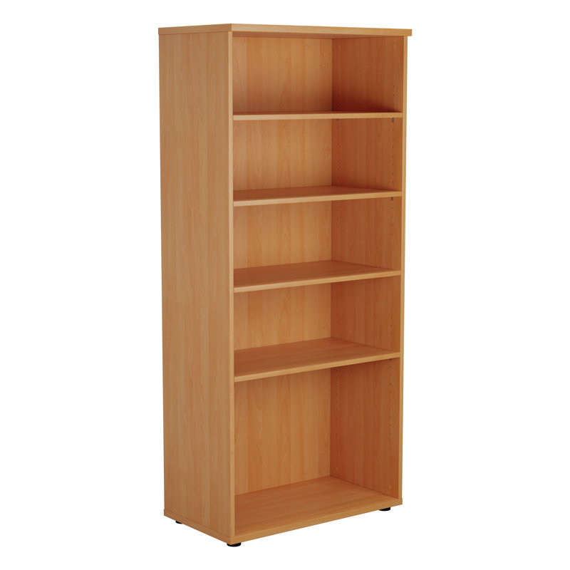 Buariki 80 cm W Standard Bookcase, 180cm. H x 80cm. W x 45cm. D, Beech