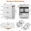 Meuble-lavabo blanc 24 po avec lattes et lavabo en céramique-1756457827