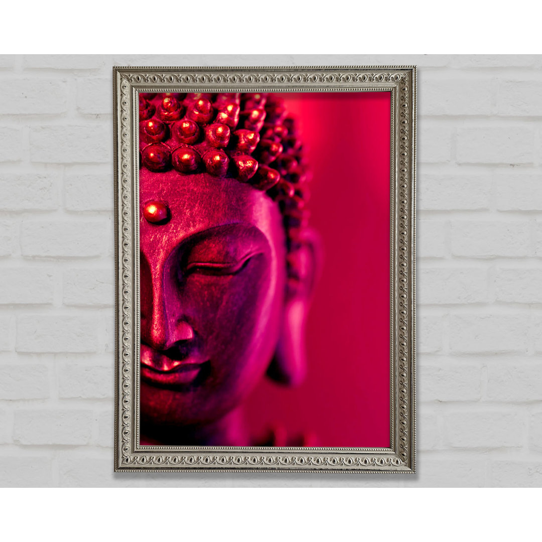 Buddha Face Pink - Druck