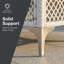 Ensemble de conversation modulaire en osier pour terrasse pour 4 personnes avec coussins-126609803