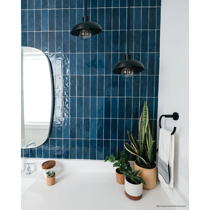 Cloe Ceramic Tile, Blue