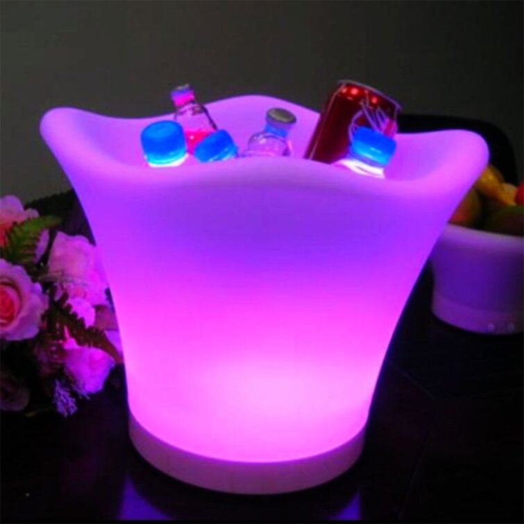 Champagne Wine Drink Beer Ice Cooler 6 Color LED Light Ice Bucket Bar Party  NEW