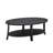 Contemporary Charcoal Wood Shelf Coffee Table With Stylish Design Oval And Stability-2144173600-2144173601