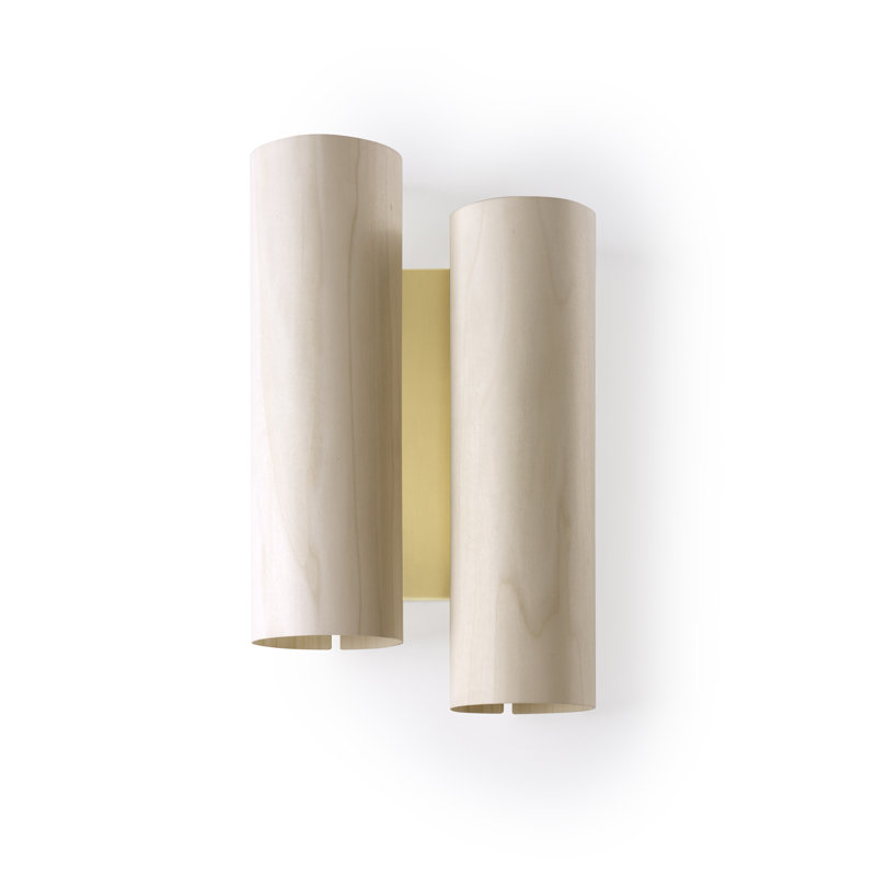 Black Note 2 - Light LED Flush Mounted Sconce, Ivory White, Gold, 3000K