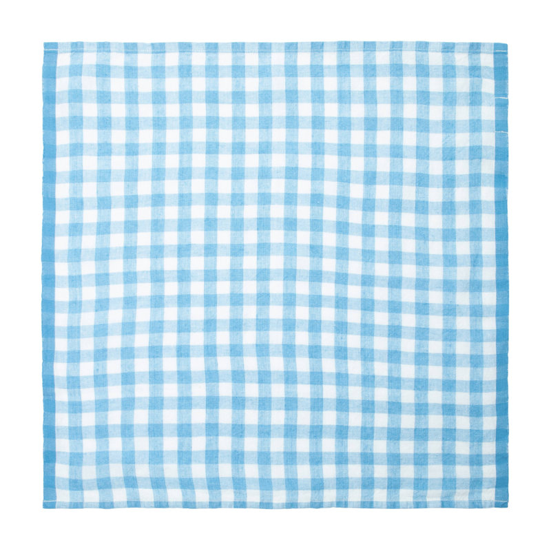 Alessandro Linen Square Napkins, Sky