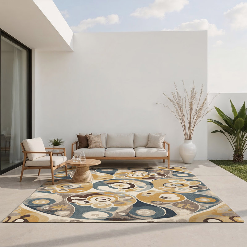 Tapis intérieur et extérieur Jazzy Vibe, Rectangle 9 pi x 12 pi