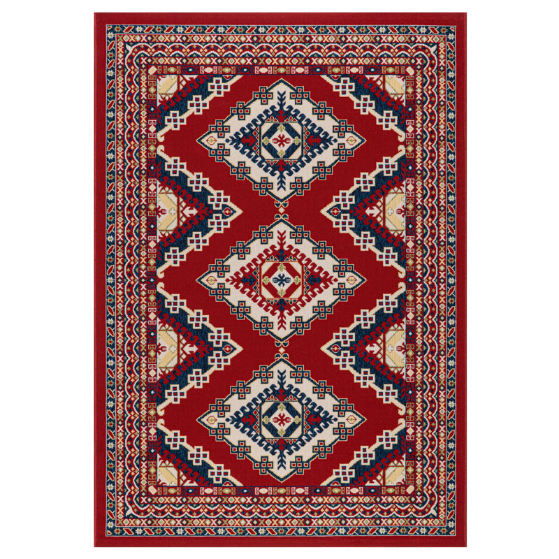 Lily-Faith Indoor / Outdoor Rug, Rectangle 5'3"x7'7"