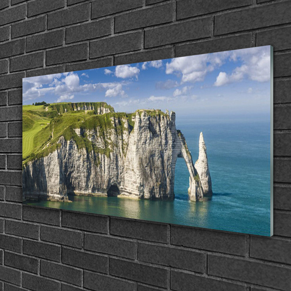 Glasbild Felsenmeer-Landschaft