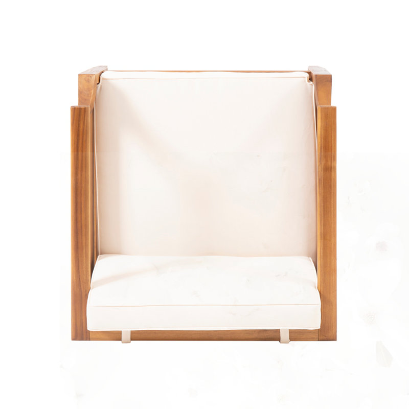 Outdoor Club Chairs, Cream