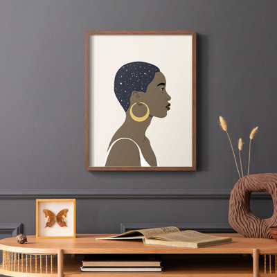 «Heavenly Hair IV», reproduction encadrée - bois massif