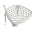Mobilier de patio extérieur en aluminium coulé 3 pièces - antirouille 2 chaises et 1 table en blanc de conception classique pour le jardin, assemblage simple requis à l'extérieur, conception de cour arrière