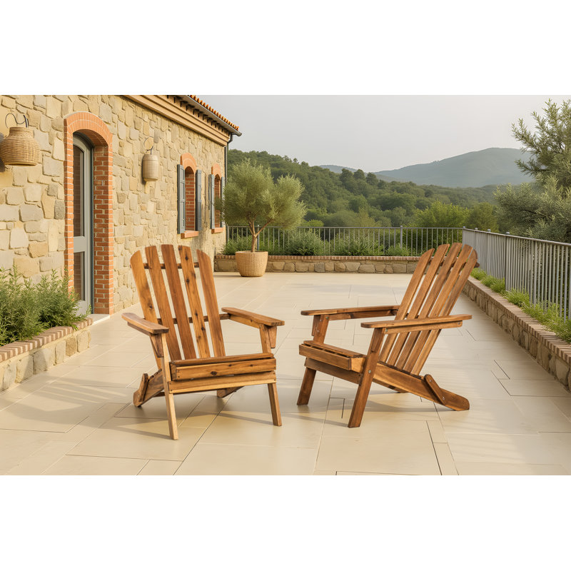 Selph Solid Wood Adirondack Chair