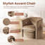 Fauteuil d'appoint rembourré avec repose-pieds Kyah-95165975