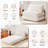 Single Folding Corduroy Convertible Sofa Bed, Foldable Sleeping Chair With Pillow & Back Support,  For Small Spaces
