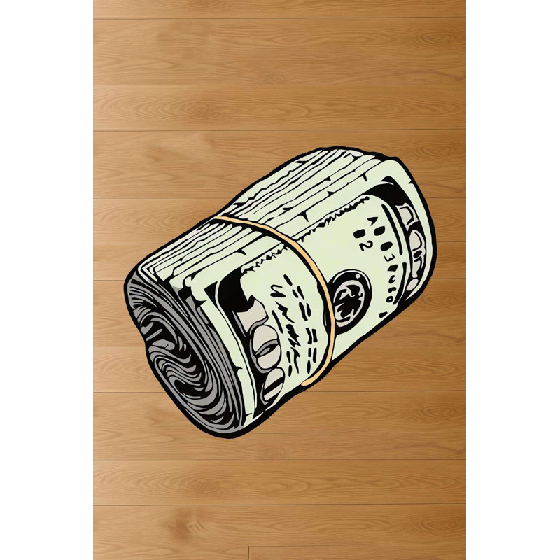 Hundred Dollar Bill Novelty Area Rug