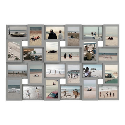 Wall Hanging Picture Frame, Collage Gallery Display, 24 Photos