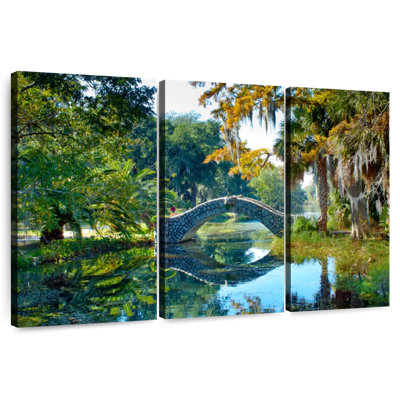 Lilie Bridge Over Pond