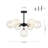 7 - Light Hammered Glass Globe Sputnik Sphere Semi Flush Mount