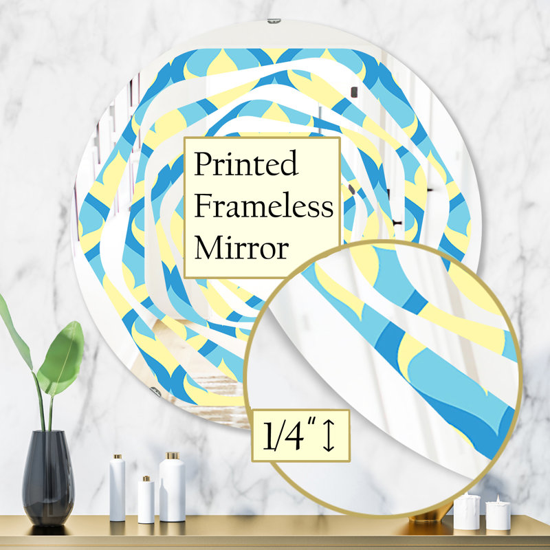 Miroir mural Whirl, H 31,5 po x l po