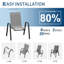 Stackable Dining Chairs , 300lb Capacity, All Weather-112453395