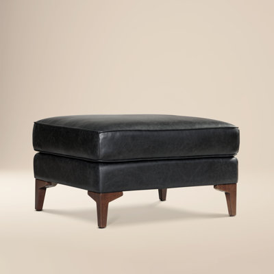 Essex Genuine Italian Leather Rectangular Ottoman