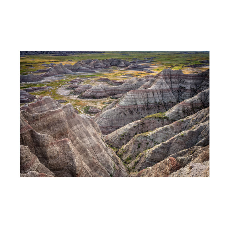Art mural sur toile tendue - «Badlands III» de Rick Berk pour décoration de salon, de chambre à coucher ou de bureau - 16 x 24