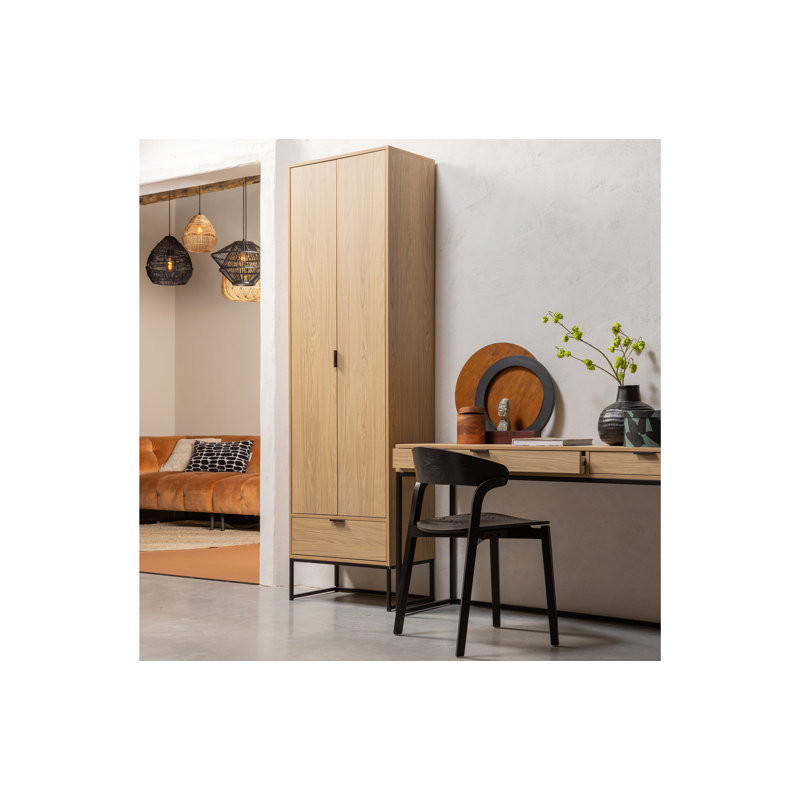 Silas 2 Door Solid Wood Wardrobe