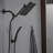 Modern 1-Spray Dual Tub Wall Mount Fixed And Handheld Shower Heads 2.5 GPM-110483102