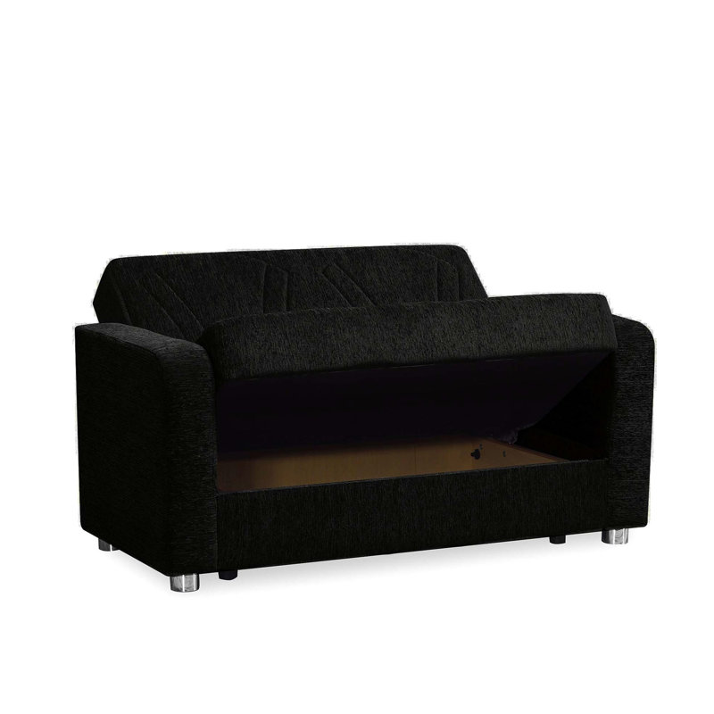 Revêtement noir avec rangement latéral - Collection au design polyvalent et élégant, pour un look élégant