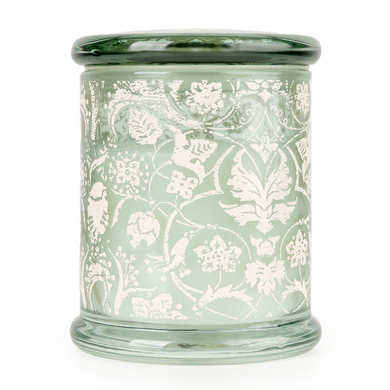 Fresh Scented Jar Candle with Glass Holder