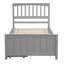 Lit plateforme simple avec deux tiroirs-1446482128