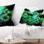 Gouttes d'eau sur miroir - coussin abstrait imprimé-30735174