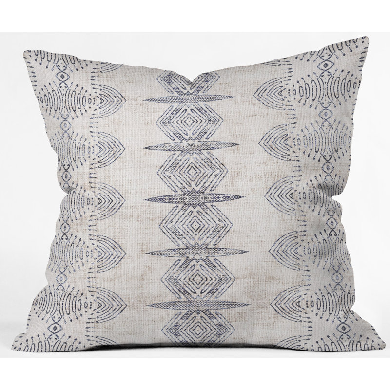  French Linen Eris Square Synthetic Pillow cover and Insert, 16" x 16"