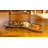 17" Gold Rectangular Glass Handmade Divided Serving Dish