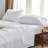 100% French Linen Sheet Set Breathable Durable For Hot Sleepers Bedding 4 Pcs - 1 Flat Sheet,1 Fitted Sheet,2 Pillowcases-115227674-115227676