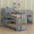 Functional L-Layout Bunk Bed with Built-In Desk, Utility Drawers, and Convenient USB & Electrical Ports-1032454310