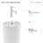 Monaco 33.44'' Tall Glossy White Ceramic Circular Pedestal Bathroom Sink with Faucet and Overflow