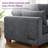 Chayten 4-Piece Upholstered Sectional Couch With 2 USB Ports, 2 Portable Ottomans-105706625