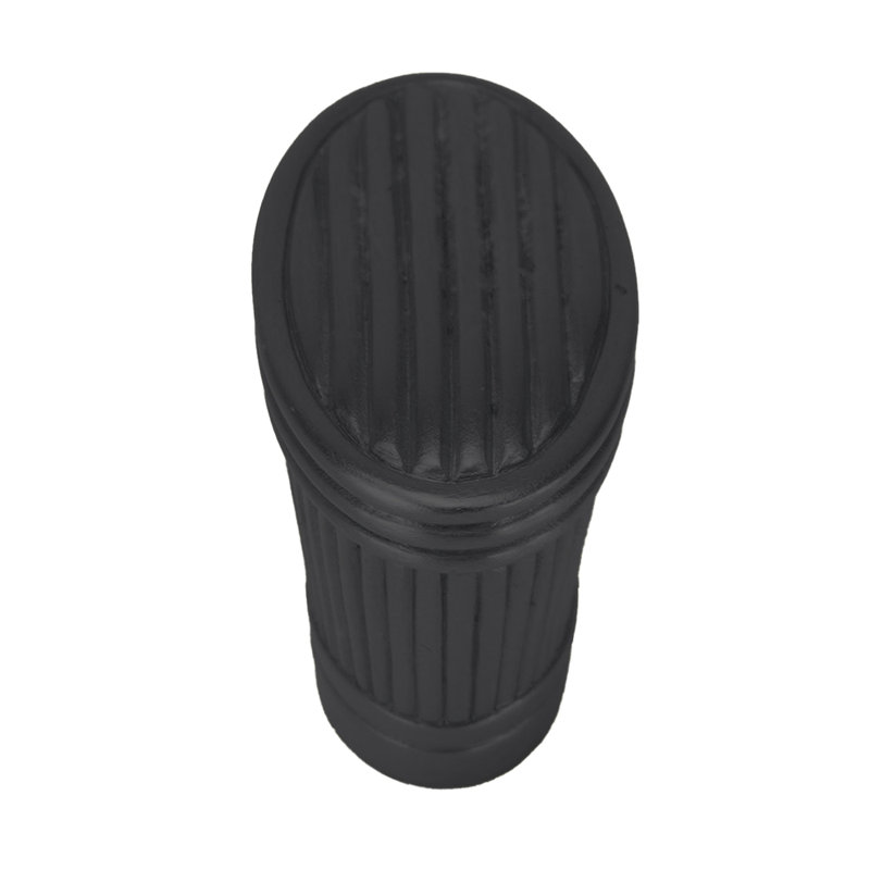 Oxford knob; Antique Brass finish, Black