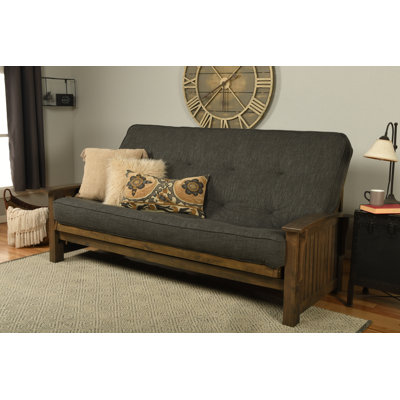 Grand futon et matelas à dossier large de 87 po Stratford