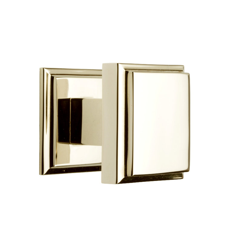 Poignée carrée Alhambra, H 0,98 po x l 0,98 po x P 0,98 po, Nickel poli