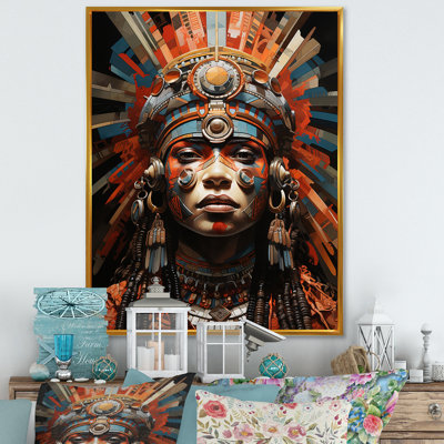 Tribu africaine Yoruba Gelede - art mural tribal africain