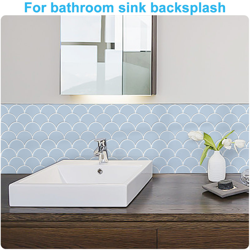 12'' W x 12'' L PVC Peel and Stick Mosaic Tile