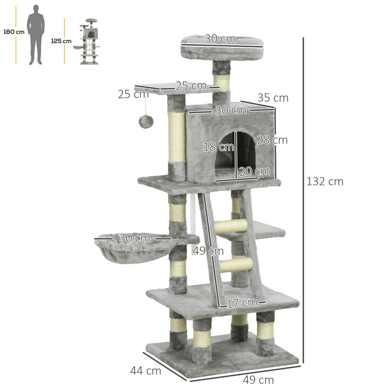 335.28cm H Cat Tree