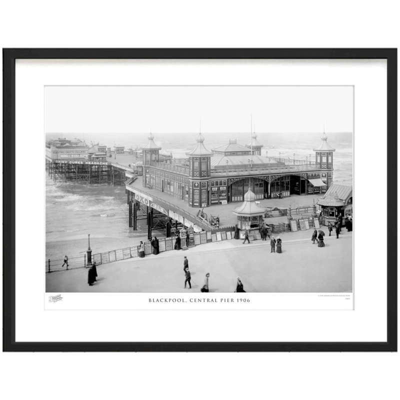 Blackpool, Central Pier 1906 - Single Picture Frame Print, 45cm H x 60cm W x 2.3cm D