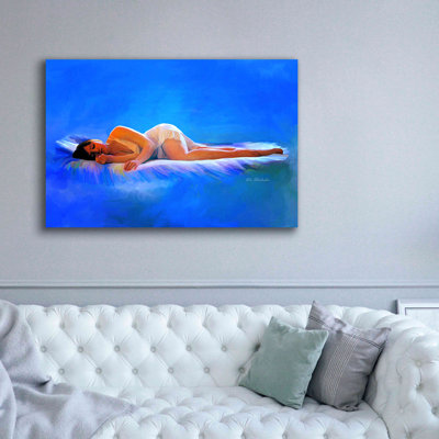 «In Bed» par Ata Alishahi, estampe numérique sur toile